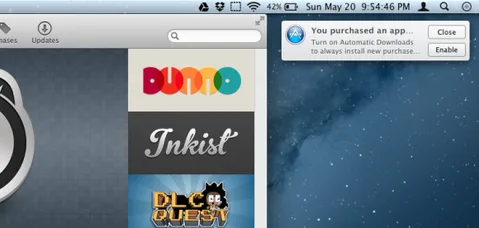 Apple Mountain Lion’a Otomatik İndirmeler özelliği ekledi