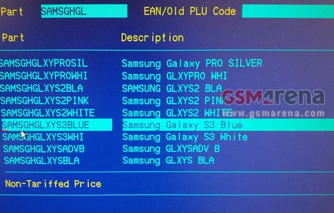 Envanter bilgileri Galaxy S III’ün mavi ve beyaz renk seçenekleri olacağını ortaya çıkardı