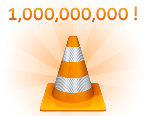 VLC 1 milyar indirme sayısına ulaşmayı kutluyor