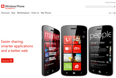 Windows Phone Marketplace web sürümü Türkiye’ye açıldı