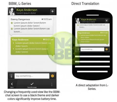 BlackBerry 10’a ait olduğu iddia edilen görüntüler BBM’in yeni versiyonunu gösteriyor