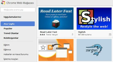 Chrome Web Mağazası faaliyet alanına Türkiye’yi de aldı ve Türkçeleşti