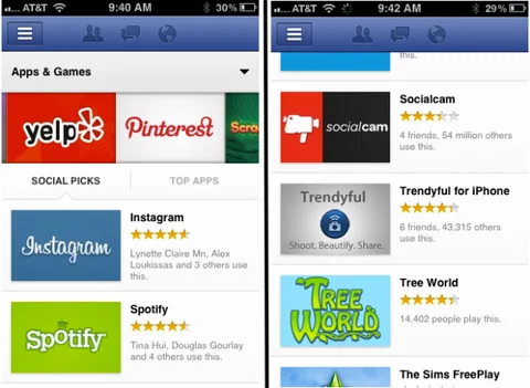 iOS uygulaması üzerinde çalışan Facebook App Center’ın ekran görüntüleri sızdı