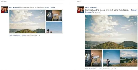 Facebook haber kaynağında daha çok ve daha büyük fotoğraf gösterecek