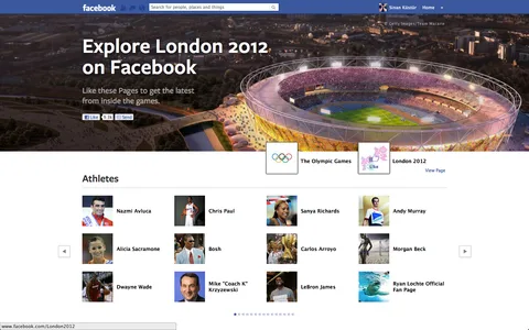 Facebook Olimpiyat Oyunları’na özel sayfasını yayına soktu
