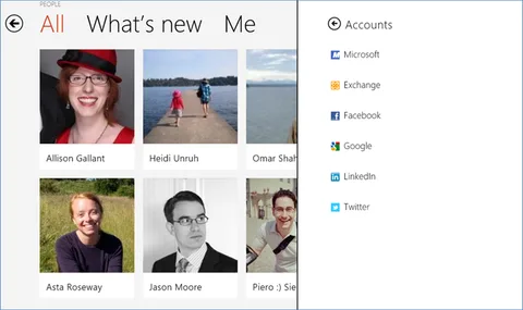 Windows 8’in Kişiler uygulaması Facebook, Twitter ve diğer sosyal hesaplarla sıkı ilişki içinde