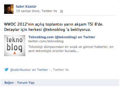 Twitter Facebook ile olan bağlarını daha da güçlendirdi