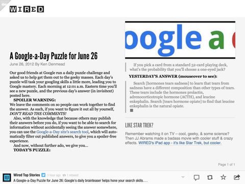 Wired ve The New Yorker Flipboard’a özel tasarımı bırakıyor