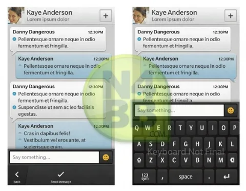 BBM’in BlackBerry 10 versiyonuna ait yeni detaylar internete sızdı