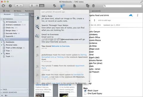 Mac için Evernote 3.2 Aktivite Akışı ve Retina ekran desteğiyle geldi