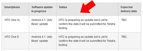 HTC One XL ve One S için Jelly Bean hazırlıkları başlamış