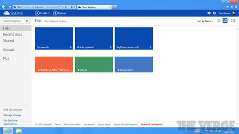 Metro kullanıcı arayüzlü SkyDrive web versiyonu yaz sonu gelecek