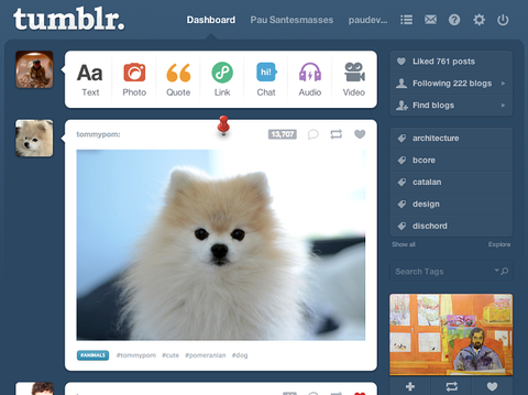 Tumblr İğnelenmiş Yazılar özelliğini kullanıma sundu