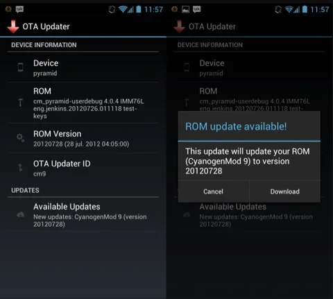 OTA Güncelleme Merkezi özelleştirilmiş Android ROM’larının güncellenmesini daha da kolaylaştıracak