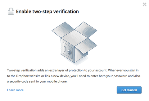 Dropbox iki adımlı kimlik denetleme sistemini faaliyete geçirdi