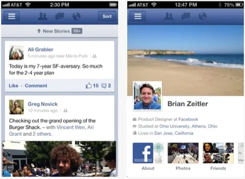 iOS için Facebook 5.0 versiyonuna ulaştı, hızı arttı