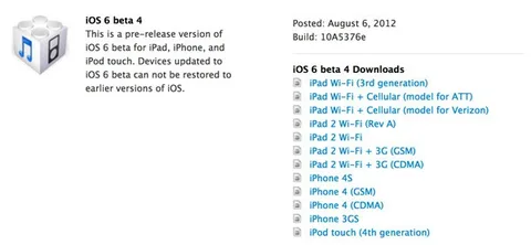 iOS 6 beta 4 yayınlandı, ön yüklü YouTube uygulaması iOS’ten kalkıyor