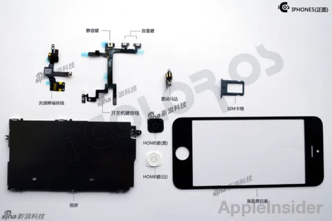 iPhone 5’in parçaları yeniden görüntülendi