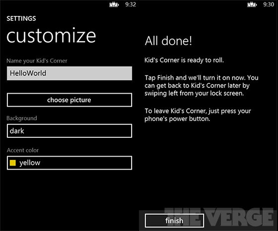 Windows Phone 8’de ebeveynlerin çok hoşuna gidecek bir Çocuk Köşesi bulunacak