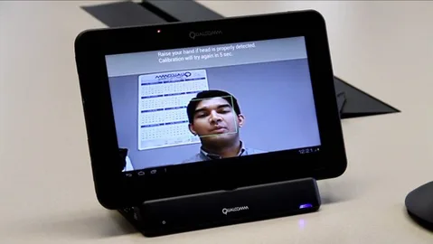 Qualcomm Snapdragon işlemcili tabletlerde kullanılacak hareket tabanlı kontrol sisteminin gösterimini yaptı