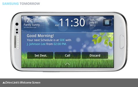 Samsung Galaxy S III için araç içi kullanıma yönelik Drive Link uygulamasını yayınladı