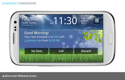 Samsung Galaxy S III için araç içi kullanıma yönelik Drive Link uygulamasını yayınladı