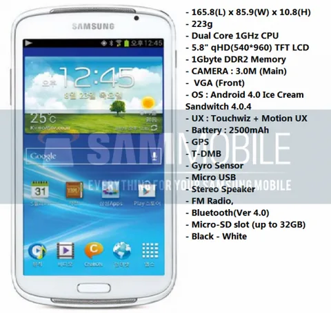 Samsung Galaxy Player 5.8’e ait fotoğraflar internete sızdı