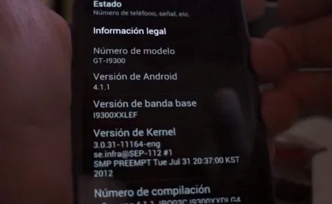 Samsung Galaxy S III Jelly Bean ile görüntülendi