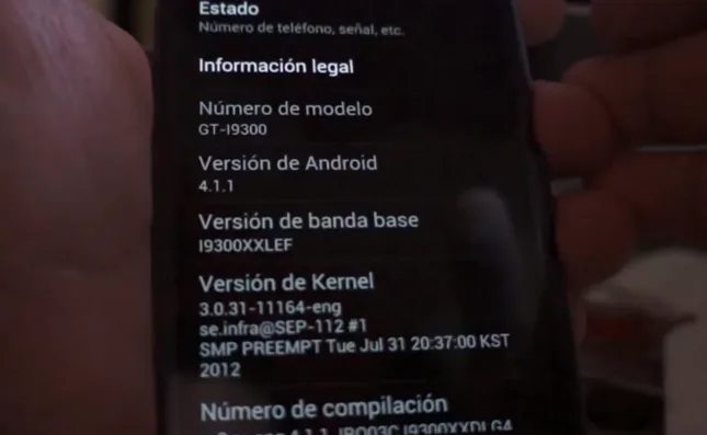 Samsung Galaxy S III Jelly Bean ile görüntülendi