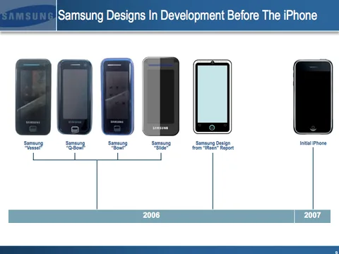 Samsung mahkemenin kanıt olarak kabul etmediği belgelerin bir kısmını medyaya verdi