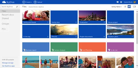 Microsoft SkyDrive.com’un yenilenmiş tasarımını gösterdi, Android uygulaması yolda