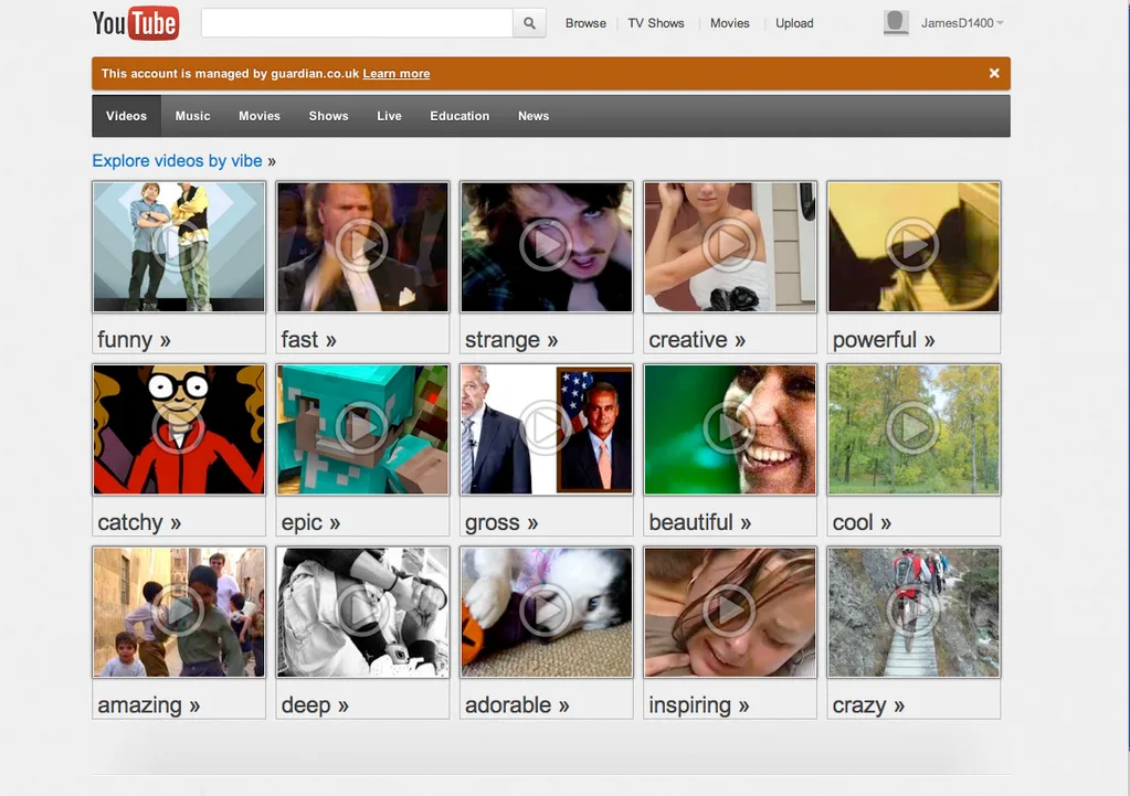 YouTube kişilerin hislerine göre videolar keşfetmesi için Moodwall özelliğini test ediyor