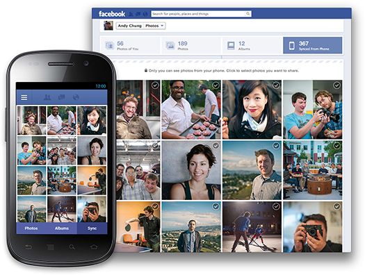 Facebook Android için otomatik ”fotoğraf eş zamanlama” güncellemelerini test ediyor