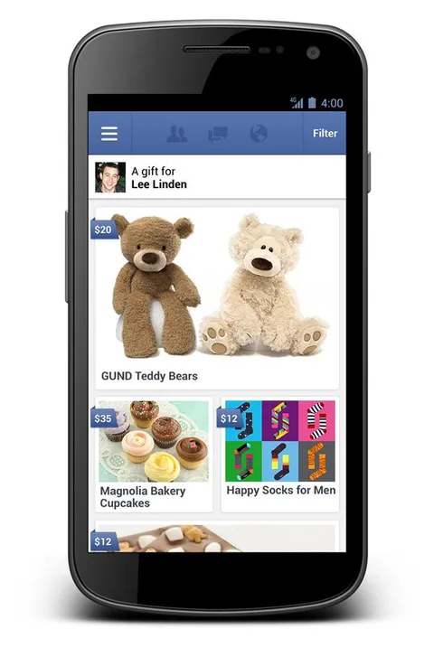 Facebook Gifts servisiyle “gerçek” hediye gönderimine başlıyor