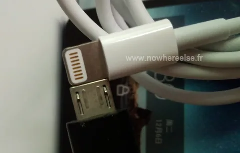 Yeni iPhone’un minik dock konnektörü microUSB ucuyla birlikte görüntülendi