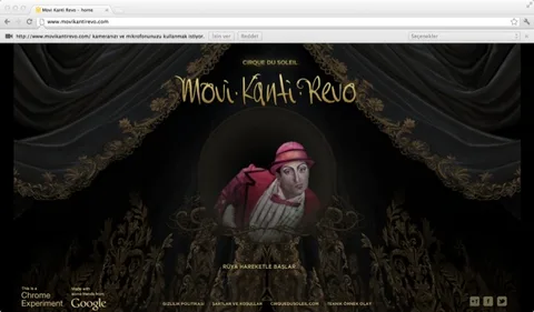 Google Chrome ile Cirque du Soleil’in gerçek üstü dünyasına giriş yapın