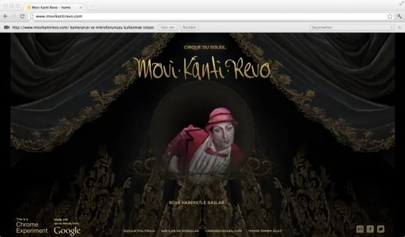 Google Chrome ile Cirque du Soleil’in gerçek üstü dünyasına giriş yapın