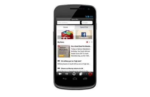 Android için Opera Mini 7.5 Akıllı Sayfa ile sosyal ağ güncellemelerini aynı çatı altına topluyor