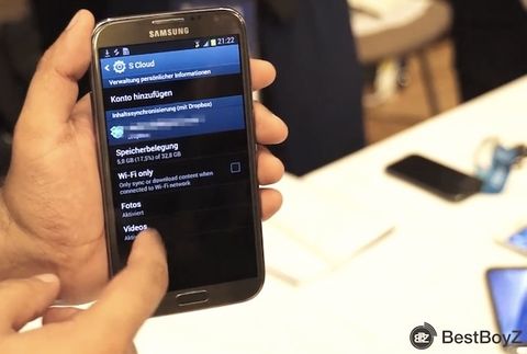 Samsung S Cloud Galaxy Note II’de ortaya çıktı