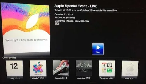 Apple TV sahipleri bu akşamki Apple etkinliğini canlı izleyebilecek (güncellendi)