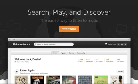 Grooveshark keşif ve sosyal paylaşıma odaklanan yeni tasarımını görücüye çıkardı