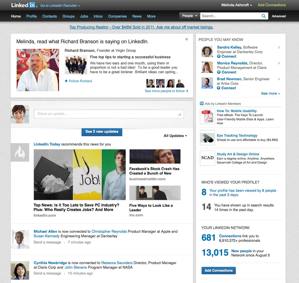 LinkedIn güncellemesi kullanıcılara Barack Obama ve diğer düşünce liderlerini takip imkanı sağlıyor