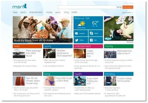 Microsoft MSN.com’un Windows 8 kullanıcılarına özel yeni tasarımını görücüye çıkarttı