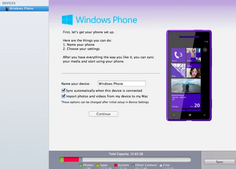 Microsoft Mac için Windows Phone eş zamanlama uygulamasını güncelledi