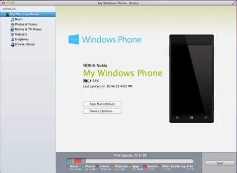 OS X için Windows Phone 3.0 eş zamanlama yazılımı yayınlandı