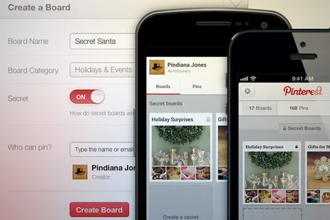 Pinterest gizli panoları kullanıma sundu