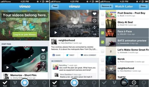 Güncellenmiş Vimeo iPhone uygulaması ile video oluşturmak daha kolay hale geldi