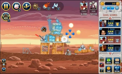 Angry Birds Star Wars Facebook’a ek özelliklerle geldi