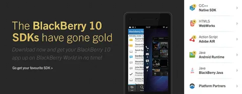 RIM BlackBerry 10 uygulaması geliştirmek isteyenlere özel SDK araçlarının “gold” sürümünü yayınladı