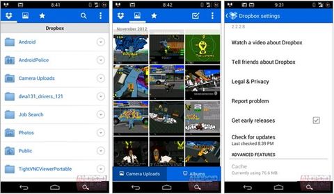 Dropbox Android uygulamasının beta sürümüyle fotoğrafları topluca organize edin